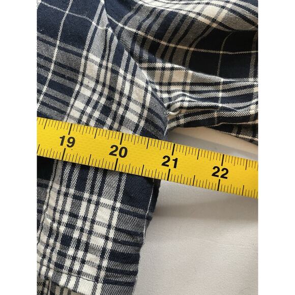 LL‎ Bean Signature Women's Plaid Layered Button Up Shirt Size 16 Preppy Classic - Picture 11 of 12